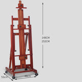 AOOKMIYA Solid Wood Easel Dual-purpose Caballete Pintura Painter Oil Watercolor Painting Frame Easel Painting Stand Painting Accessories