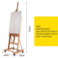 Oil Paint Box Gentleman Oil Paint Easel Portable Painting Box Adult  Chevalet En Bois Lifting Solid