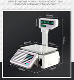 Special Discount in June 15kg 30kg TM-A Series Bar Code Label Printing Scale Supermarket Scale
