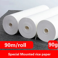 Special Mounted Rice Paper for Painting Calligraphy Mounting 90m Chinese Thick Mounted Xuan Paper Calligraphie Mounted Material