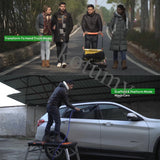 Stainless Steel Workbench para DIY, Horse Stool, Console Trolley, andaimes, plataforma móvel, escada, 7 em 1