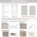 Standard/Thickened Tulle Window Curtains for Living Room Bedroom Decoration White Modern Veil Solid Sheer Voile Tulle