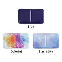 AOOKMIYA AOOKMIYA  Students Artist Iron School Solid Watercolor Durable Portable Drawing Palette Painting Supplies Gift Empty Paint Box DIY