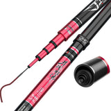Super Hard Telescopic Fiber Carbon Fishing Rod Hand Pole Carp Fishing Feeder Long Throwing
