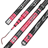 Super Hard Telescopic Fiber Carbon Fishing Rod Hand Pole Carp Fishing Feeder Long Throwing