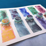 Super Vision Handmade 2ml Sample Rock Mica Chameleon Watercolor Paint Metallic Glitter Water Color for Painting Art Supplies