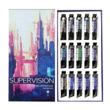 Super Vision Mini 1/2ml Layered Watercolor Paint Sample Handmand 15 Colors Artist Mineral Water Color for Painting Art Suppliers
