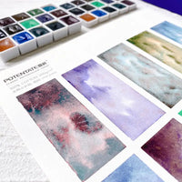 Super Vision Mini 1/2ml Layered Watercolor Paint Sample Handmand 15 Colors Artist Mineral Water Color for Painting Art Suppliers