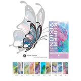 Super Vision Rock Mica Chameleon Watercolor Paint Tube Set Professional 10Colors 8ML Metallic Glitter Water Color for Painting