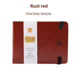 Supplies On Sketchbook Cotton Portable Baohong Art PU Fine 24 Texture Travel 100% Watercolor 300g Paper Sheets