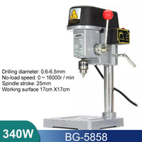 TAIMIMEI Mini Bench Drill Bench Drilling Machine Variable Speed Drilling Chuck 1-16mm For DIY Wood Metal Electric Tools