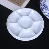 AOOKMIYA TOP Traditional Ceramic Watercolor Palette Artist Activities Paint orchid color cover art plum plum shaped dribbling paint tray