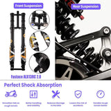 TOURWHEEL Electric Bike Adults Off road electric Motorcycle bike 1000W Fat Tire Electric Bicycle,72V 35Ah Battery Ebike