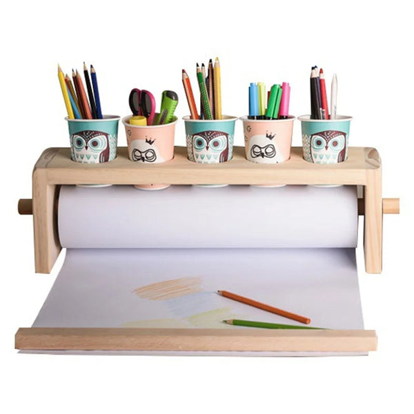 Tabletop Wooden Paper Roll Dispenser