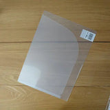 Tampa do arquivo a3/a4, suporte plástico transparente para pasta de arquivo em formato de l organizadora para documentos