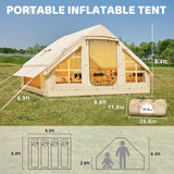 Tents for Camping, Blow Up Tent with Hand Pump, Easy Setup Inflatable Tent House, Waterproof Oxford Air Tent for Camping Adult,