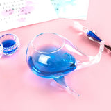 Titular criativo caneta mergulho, Titular decorativo caneta vidro em forma, Organizador De Mesa