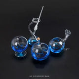 Titular criativo caneta mergulho, Titular decorativo caneta vidro em forma, Organizador De Mesa