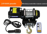 Tração elétrica do guincho para o carro, guindaste do veículo, salvamento da lama, ferramenta do hauling da praia, bloco 4000lb