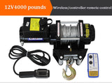 Tração elétrica do guincho para o carro, guindaste do veículo, salvamento da lama, ferramenta do hauling da praia, bloco 4000lb