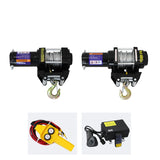 Tração elétrica do guincho para o carro, guindaste do veículo, salvamento da lama, ferramenta do hauling da praia, bloco 4000lb