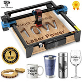 TwoTrees Laser Engraver TTS-55Pro or TTS-10 Pro Stainless Steel DIY Logo Printer Metal Laser Engraving Machine CNC Wood Cutting