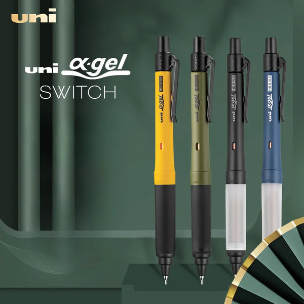 Uni Alpha-Gel Switch Mechanical Pencil, 0.3 /0.5 mm,Yellow,Green, Blac –  AOOKMIYA