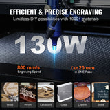 VEVOR 60W CO2 Laser Engraver 4060cm Workbed Maquina Engraving Carving Print Machine