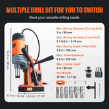 VEVOR-Furadeira Elétrica, Furadeira Magnética, Diâmetro de Perfuração da Imprensa, Furadeira Elétrica, 1 Segundo Lançamento, 1300W, 1400W, 2"