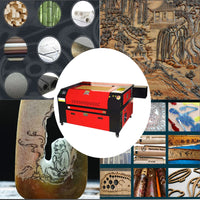 VEVOR Laser Engraver 80W CO2 Glass Laser Tube Laser Cutter And Engraver Paper Wood RUIDA Digital Control Panel