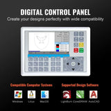 VEVOR RUIDA CO2 Laser Engraver 60W 700x500mm Operating Area New Laser Engraving and Cutting Machine For wood plexiglass crystal