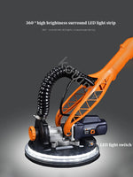 Velocidade ajustável Drywall Lixadeira, polimento de parede, moagem, duplo LED Light, Putty Polisher Machine, 220V