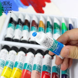 WINSOR&NEWTON 24/18/12 Color 10ML Acrylic Pigment Set Fabric Textile Paint Brightly Colored Craft Paints Drawing Supplies