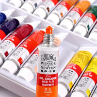 WINSOR&NEWTON Professional Color Oil Paint 12/18/24 Colors 12 ML Tube Fine Painting Pigments With Brush And Palette Art Supplies