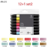 WINSOR & NEWTON Promarker 6/12/24/48/96 Colors Set Twin/ Double Tip Alcohol Based Marker Pens Design Pro Marker For Artists