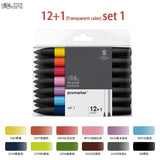 WINSOR & NEWTON Promarker 6/12/24/48/96 Colors Set Twin/ Double Tip Alcohol Based Marker Pens Design Pro Marker For Artists