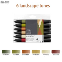 WINSOR & NEWTON Promarker 6/12/24/48/96 Colors Set Twin/ Double Tip Alcohol Based Marker Pens Design Pro Marker For Artists
