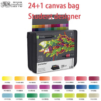 WINSOR & NEWTON Promarker 6/12/24/48/96 Colors Set Twin/ Double Tip Alcohol Based Marker Pens Design Pro Marker For Artists