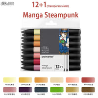 WINSOR & NEWTON Promarker 6/12/24/48/96 Colors Set Twin/ Double Tip Alcohol Based Marker Pens Design Pro Marker For Artists
