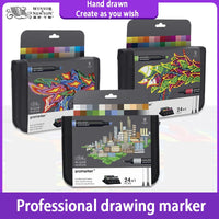 WINSOR & NEWTON Promarker 6/12/24/48/96 Colors Set Twin/ Double Tip Alcohol Based Marker Pens Design Pro Marker For Artists