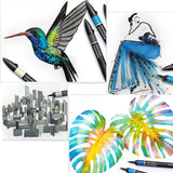 WINSOR & NEWTON Promarker 6/12/24/48/96 Colors Set Twin/ Double Tip Alcohol Based Marker Pens Design Pro Marker For Artists