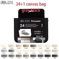 WINSOR & NEWTON Promarker 6/12/24/48/96 Colors Set Twin/ Double Tip Alcohol Based Marker Pens Design Pro Marker For Artists