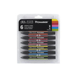 WINSOR & NEWTON Promarker Set Twin Tip Alcohol Based Marker Pens 6 Colors & 12 Colors Design Professional Marker For Artists