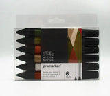 WINSOR & NEWTON Promarker Set Twin Tip Alcohol Based Marker Pens 6 Colors & 12 Colors Design Professional Marker For Artists