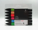 WINSOR & NEWTON Promarker Set Twin Tip Alcohol Based Marker Pens 6 Colors & 12 Colors Design Professional Marker For Artists