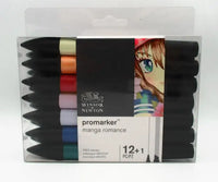 WINSOR & NEWTON Promarker Set Twin Tip Alcohol Based Marker Pens 6 Colors & 12 Colors Design Professional Marker For Artists