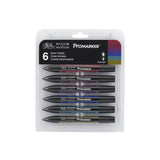 WINSOR & NEWTON Promarker Set Twin Tip Alcohol Based Marker Pens 6 Colors & 12 Colors Design Professional Marker For Artists