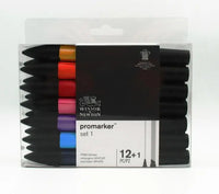 WINSOR & NEWTON Promarker Set Twin Tip Alcohol Based Marker Pens 6 Colors & 12 Colors Design Professional Marker For Artists