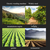 Weeder Agrícola Elétrico Recarregável, Micro Máquina De Fluxo De Ar, Erva daninha agrícola, Ferramentas De Vala De Solo Solto