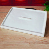 AOOKMIYA White Ceramic Watercolor Palette Artist Activities White Rectangular